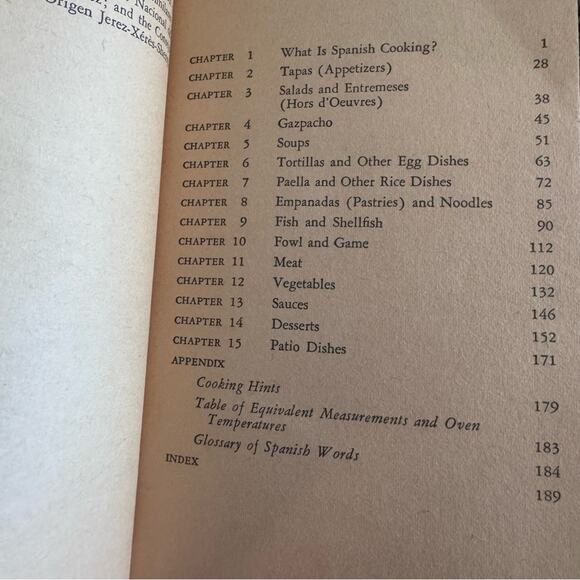 Vintage 60's THE SPANISH COOKBOOK By Barbara Norman - Paperback Cookbook 1966 - Picture 5 of 8